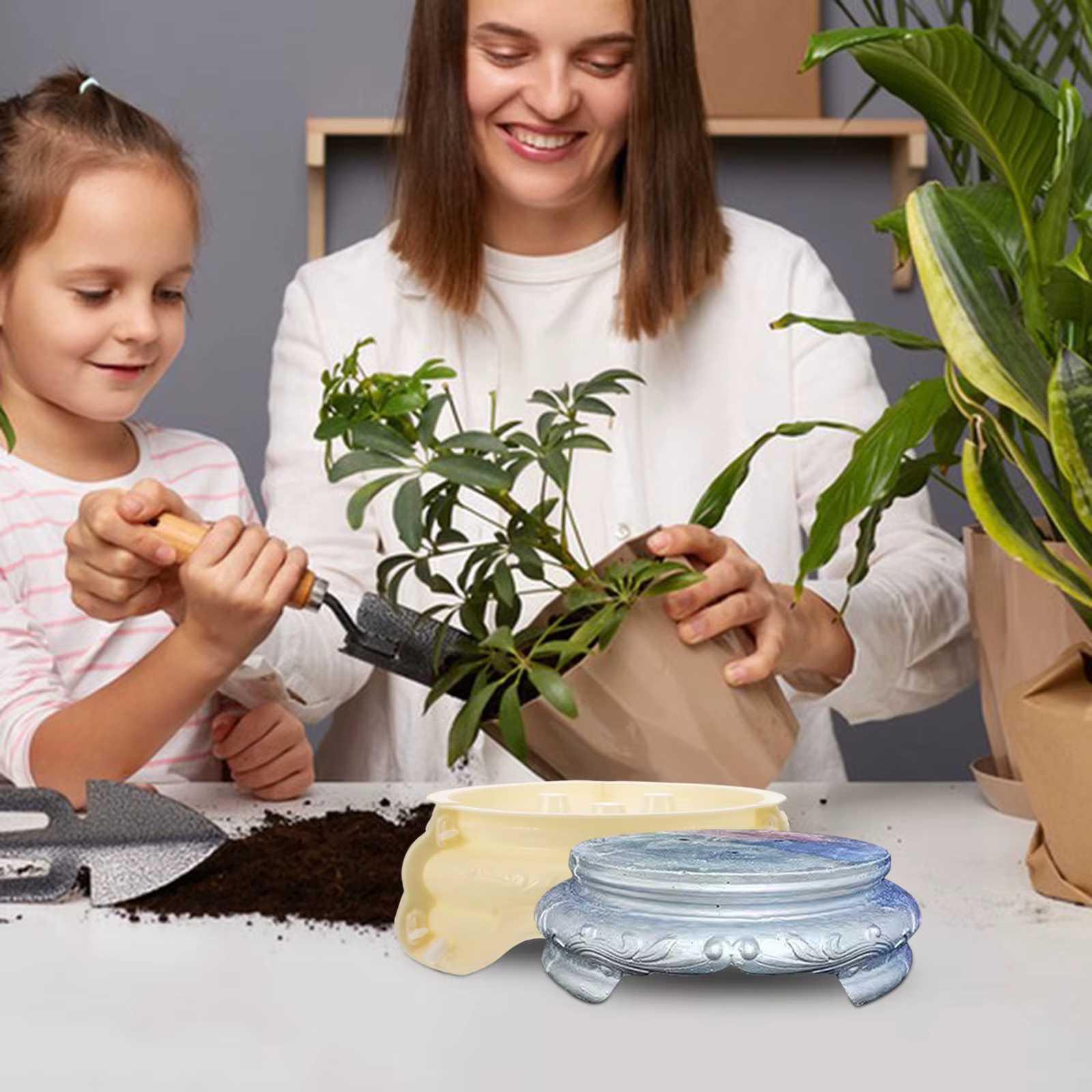 Moule en plastique réutilisable pour pot de fleurs