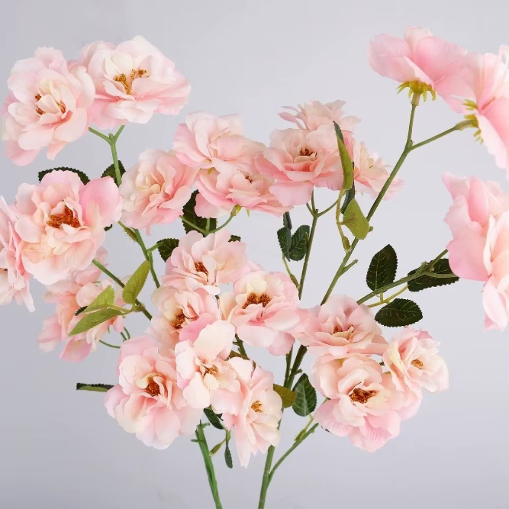 Rose artificielle réaliste au toucher naturel