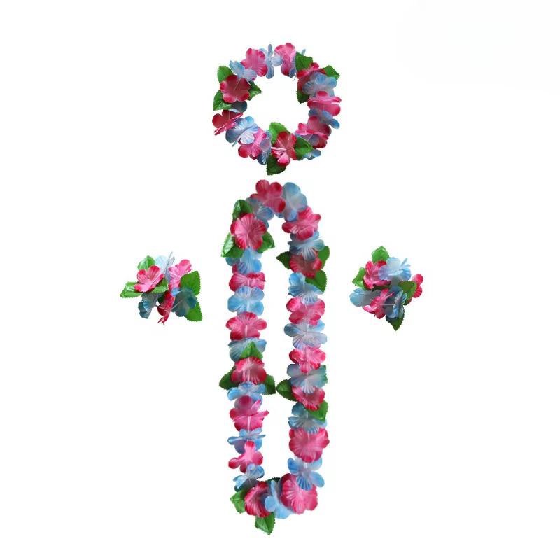 Ensemble de guirlandes de fleurs tropicales de 12 couleurs