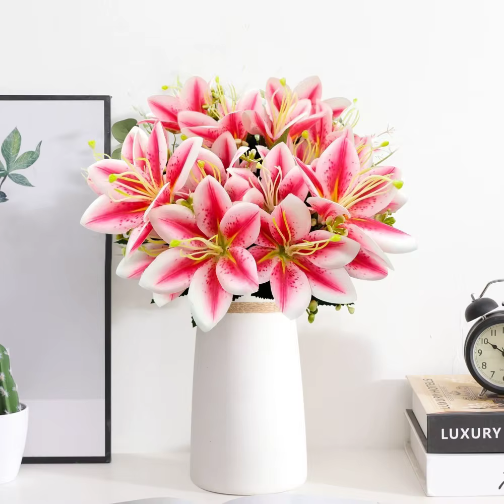 Bouquet de fleurs artificielles d'orchidées