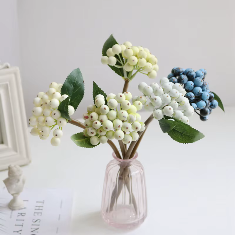 Berry Fleurs Artificielles Bouquet En Plastique Faux
