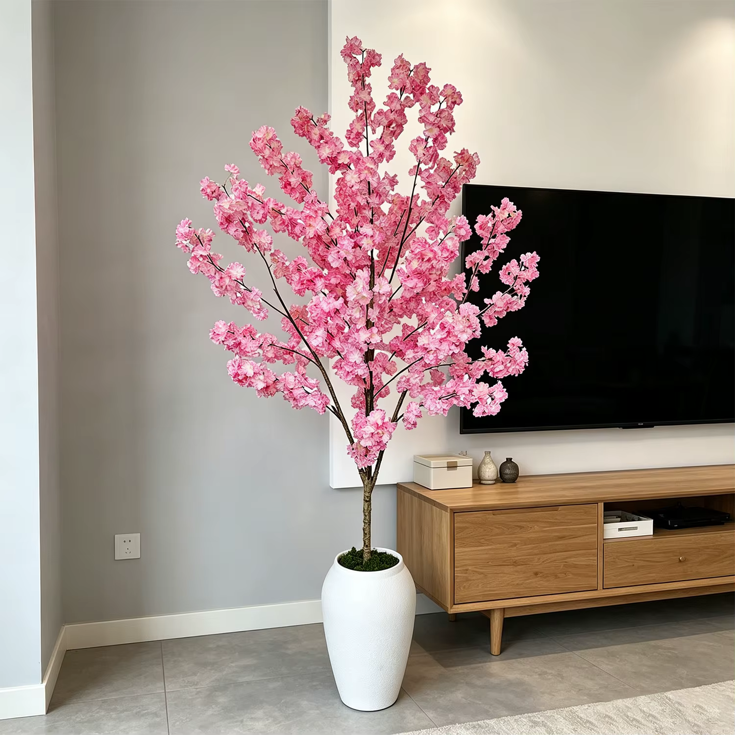Arbre artificiel à fleurs de cerisier de 160-210 cm/6