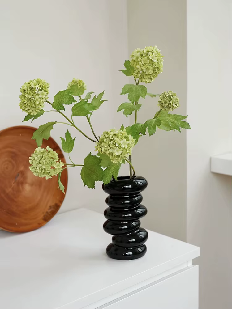 Hortensia artificielle blanche à 3 têtes