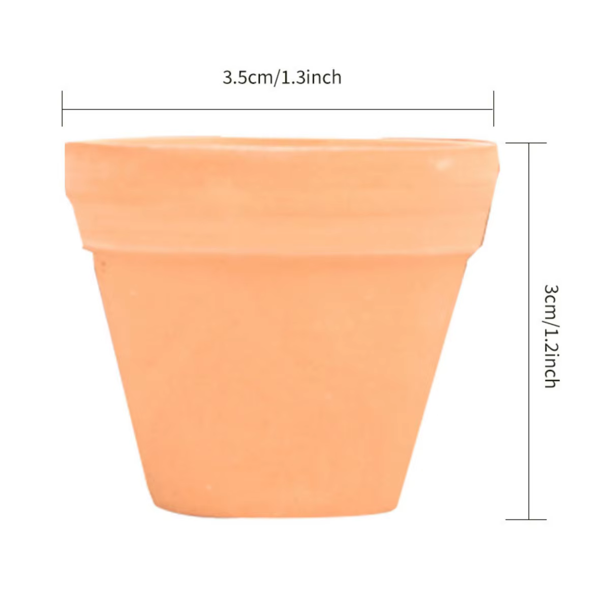 Mini jardinières en terre cuite de 1.3 pouces