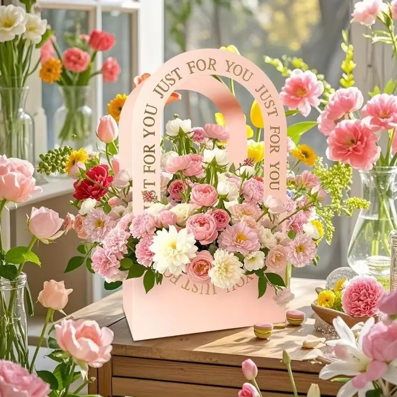 Panier de fleurs à main