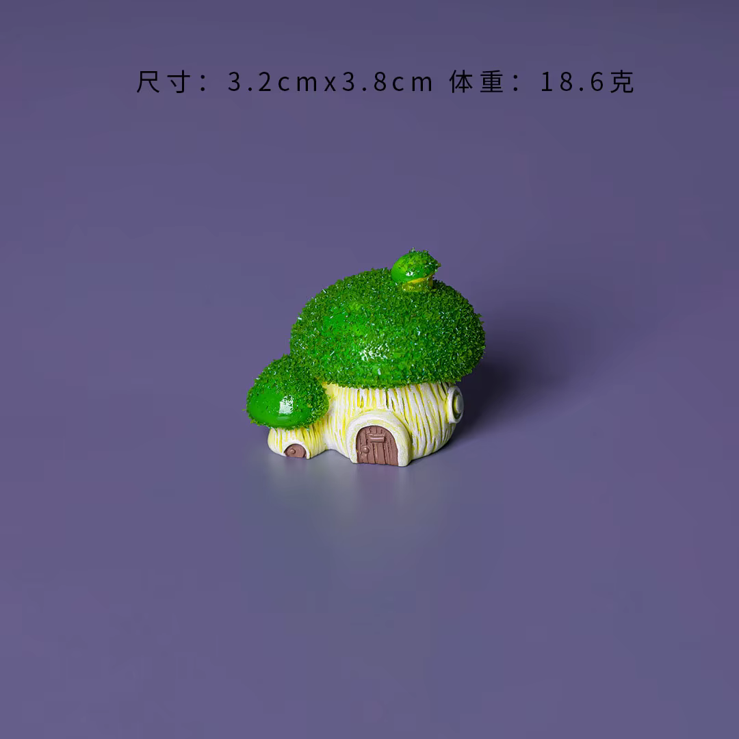 Figurines en résine de micro-paysage, 4 pièces, mousse et champignons, pour bricolage, décoration de jardin, petit objet décoratif de bureau, accessoire de bijouterie 3D