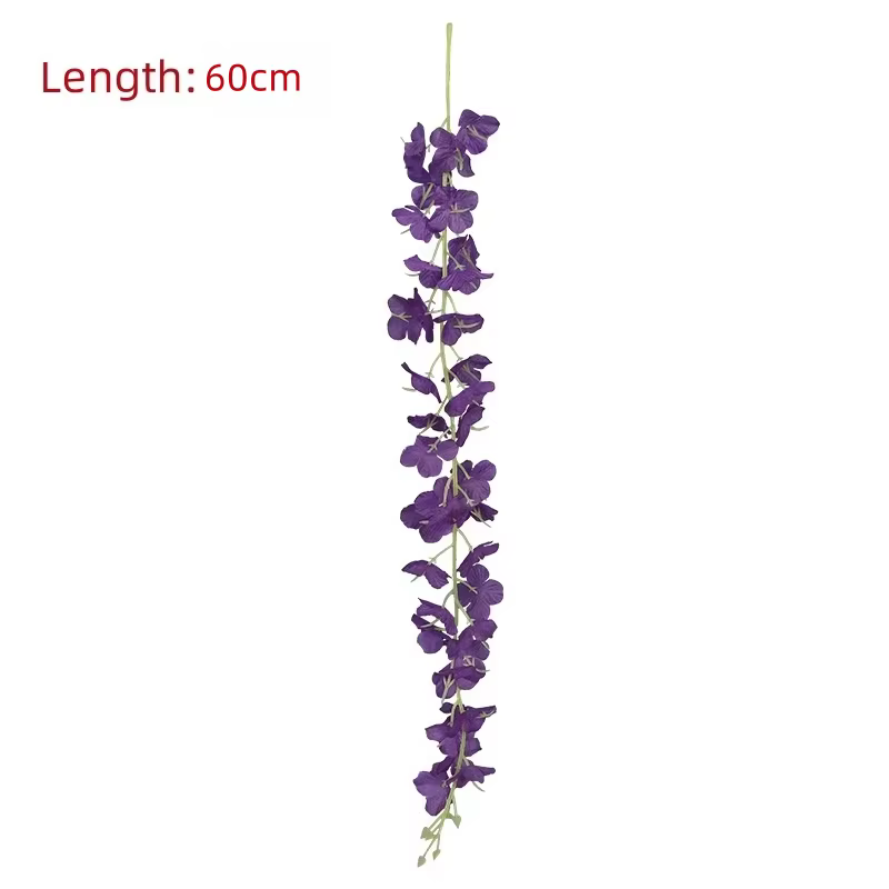 10/20/30 pièces glycine fleur artificielle vigne 60cm suspendus fausses fleurs guirlande pour fête de mariage maison