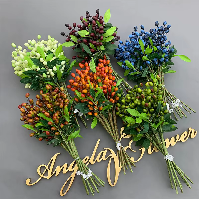 Simulation de branche de fruits d'olive