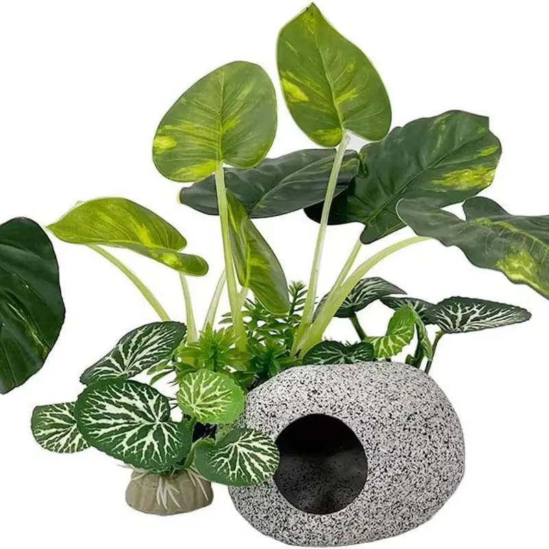 Ornements d'aquarium, plantes artificielles