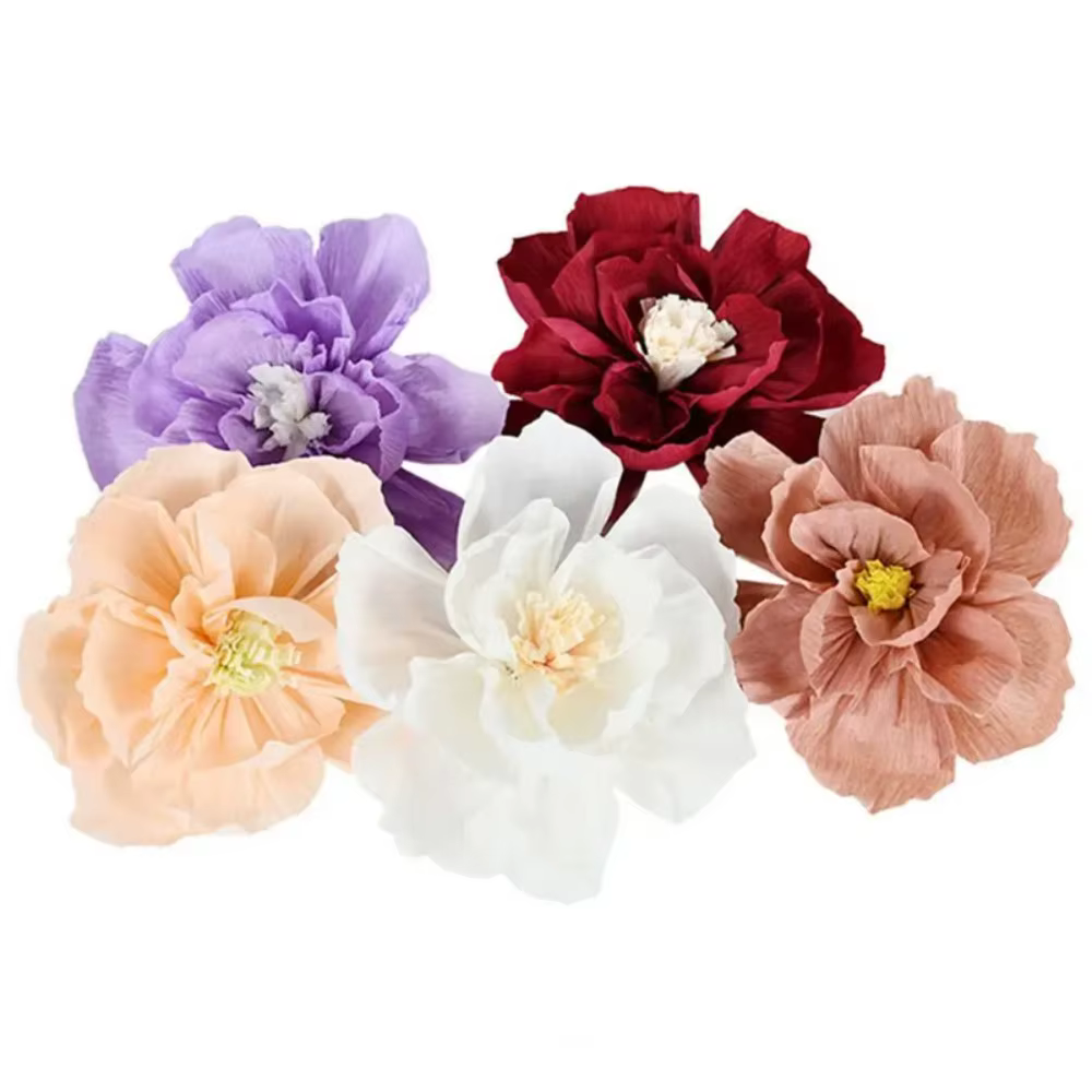 Fleurs en papier pansement déformables légères