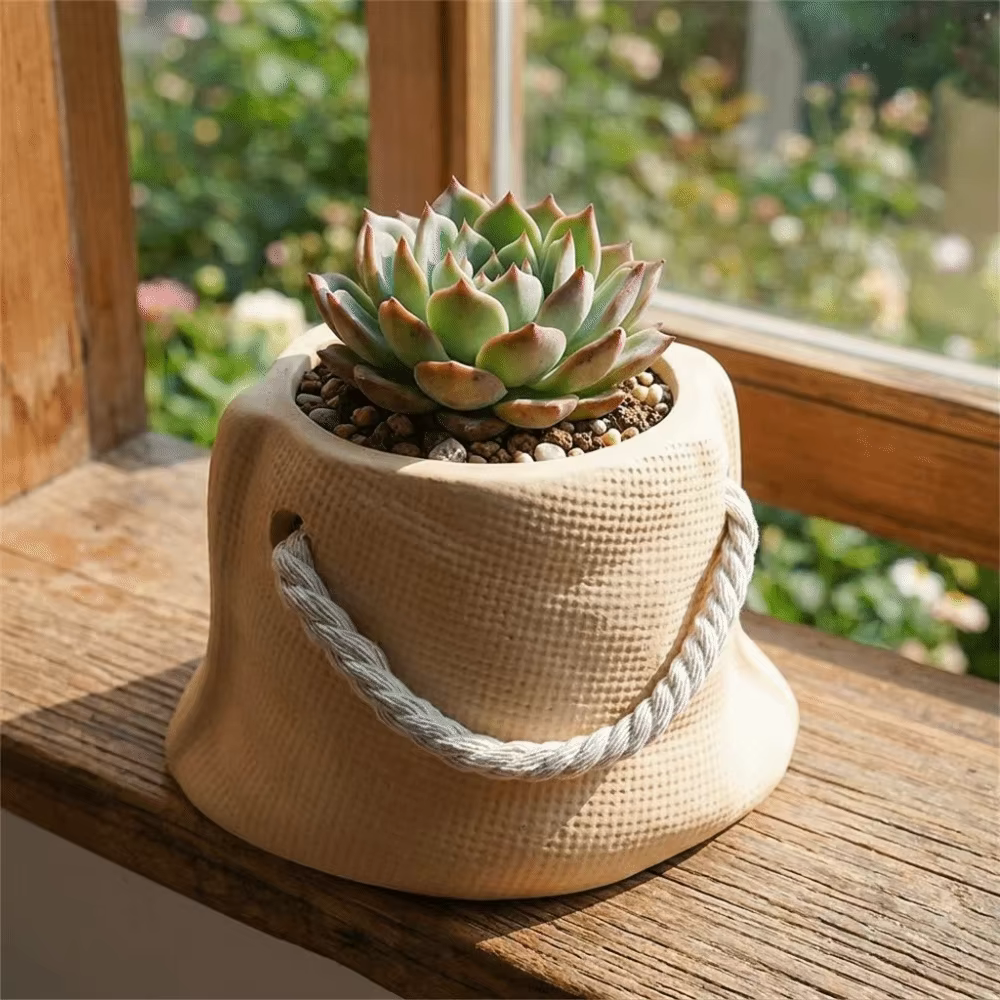 Pot de fleurs en céramique unique pour plantes succulentes