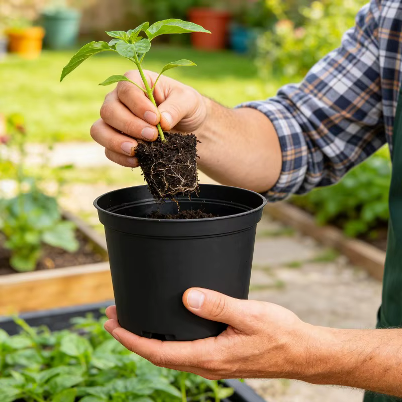 Pots de pépinière réutilisables pour plantes