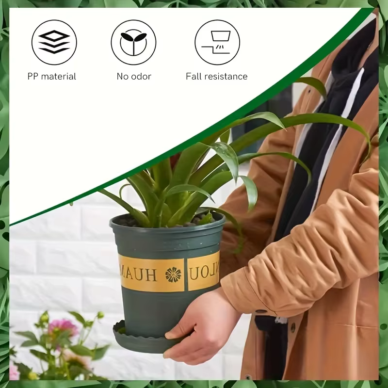 4 plateaux pour pots de fleurs