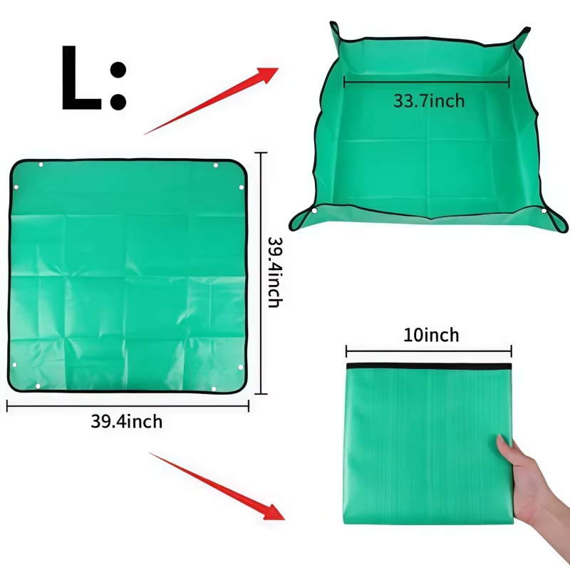 Tapis de repotage pliable et imperméable pour plantes