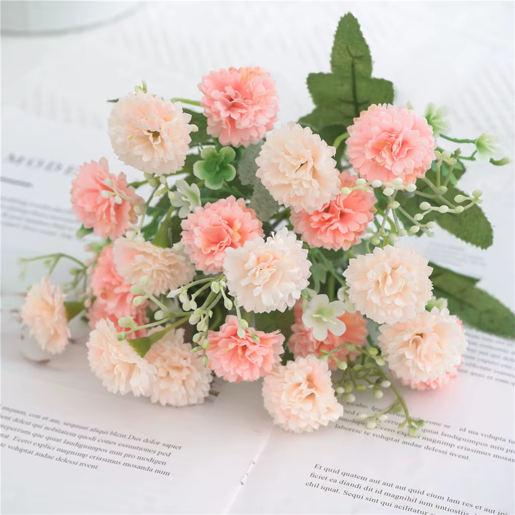 20 têtes de fleurs 1 bouquet de style européen