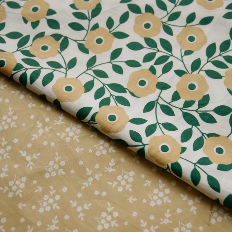 Tissu en coton sergé de forêt de tournesol 160x50cm, vêtements pour enfants, robe de poupée, manuel, bricolage, accessoires Photo pour la maison, tissu à coudre