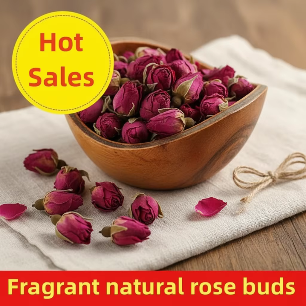 3 types de boutons de roses séchées 100% naturels - pour l'aromathérapie