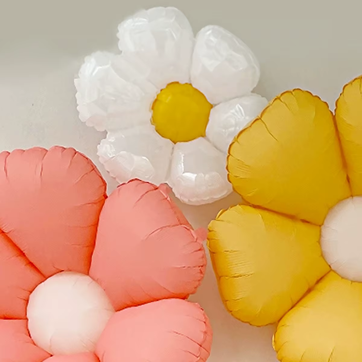 6 pièces fleurs, marguerites, ballons, décorations de fête, arrangement mignon