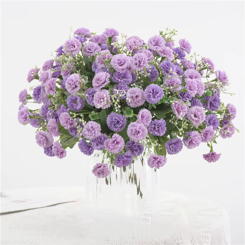 Soie fleur artificielle hortensia lilas maison mariage bouquet de mariée bricolage cadeau arc festival noël Table Center jardin guirlandes