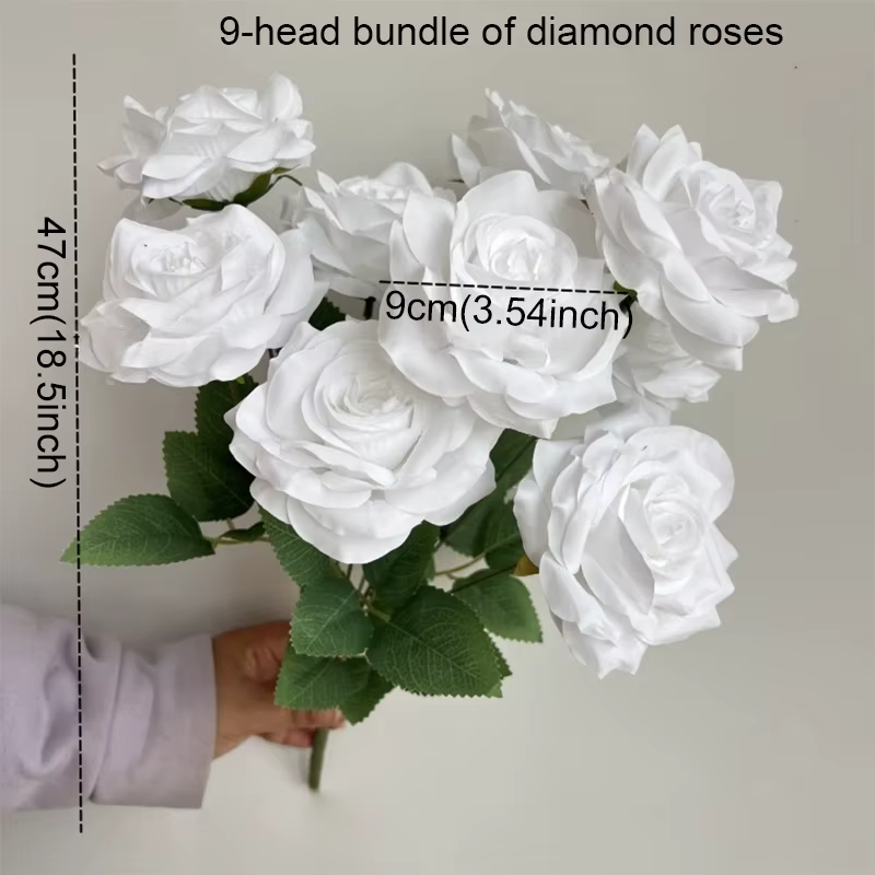 Bouquet de Roses artificielles en diamant