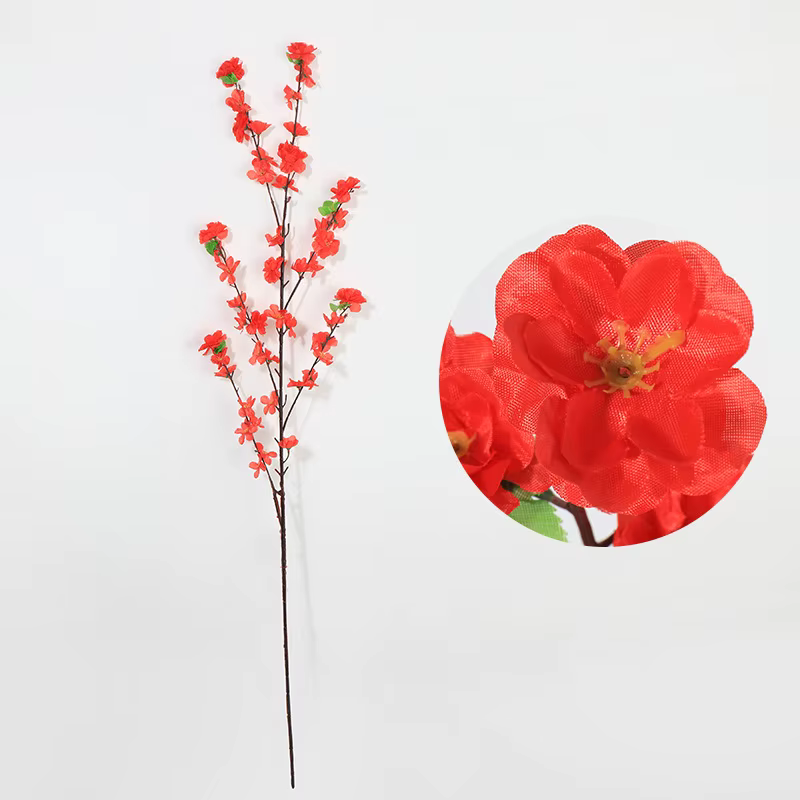 Branches de fleurs de cerisier artificielles