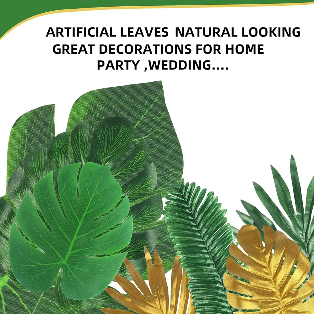 Feuilles de palmier tropicales artificielles