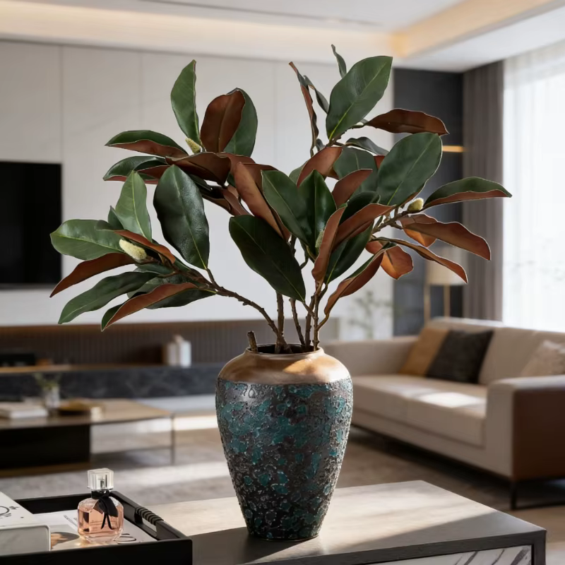 Feuilles de Magnolia artificielles 70CM