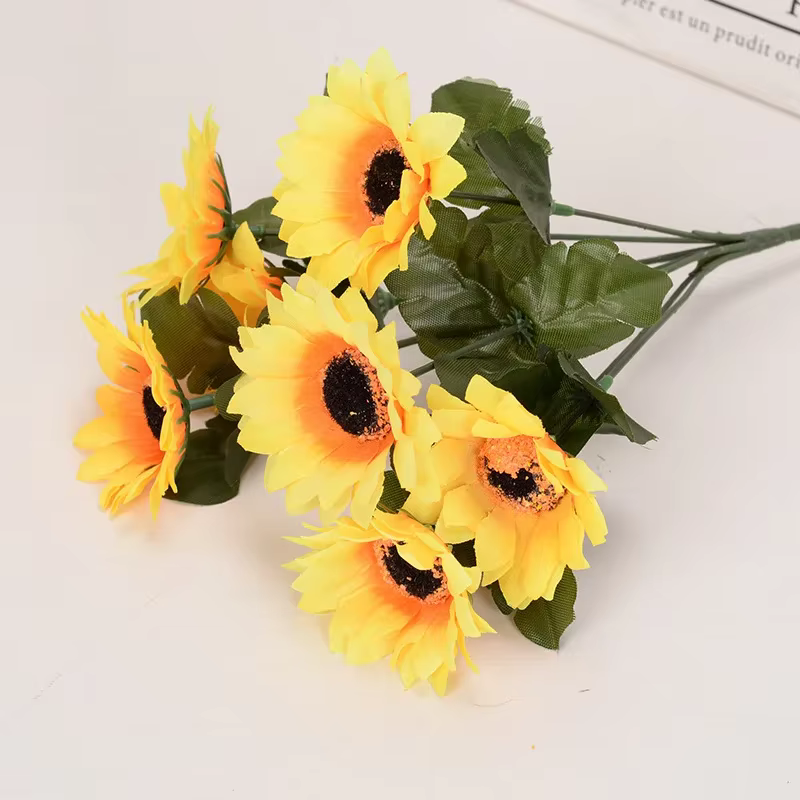 Tournesol unique, fleur artificielle