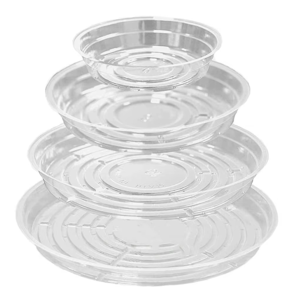 Plateaux en plastique pour plantes d'intérieur