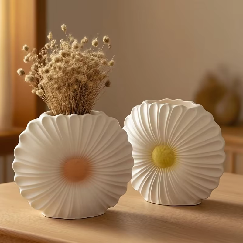 Moule DIY pour vase tournesol aux formes irrégulières et rondes