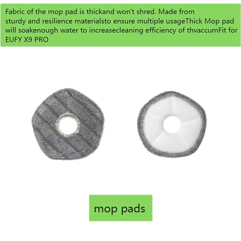 Kit d'accessoires A36T pour Eufy X9 Pro, pièces de rechange, brosse principale, brosse latérale, filtre, tampon de nettoyage, accessoires de rechange