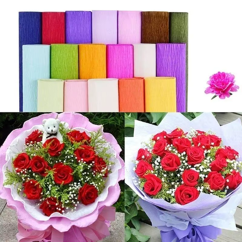 250*50 cm/rouleau bricolage fleur emballage