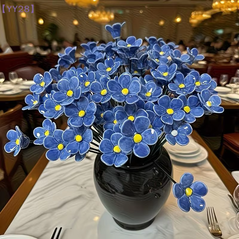 【YY28】6/8/10 pièces Fleurs éternelles artisanales en céramique