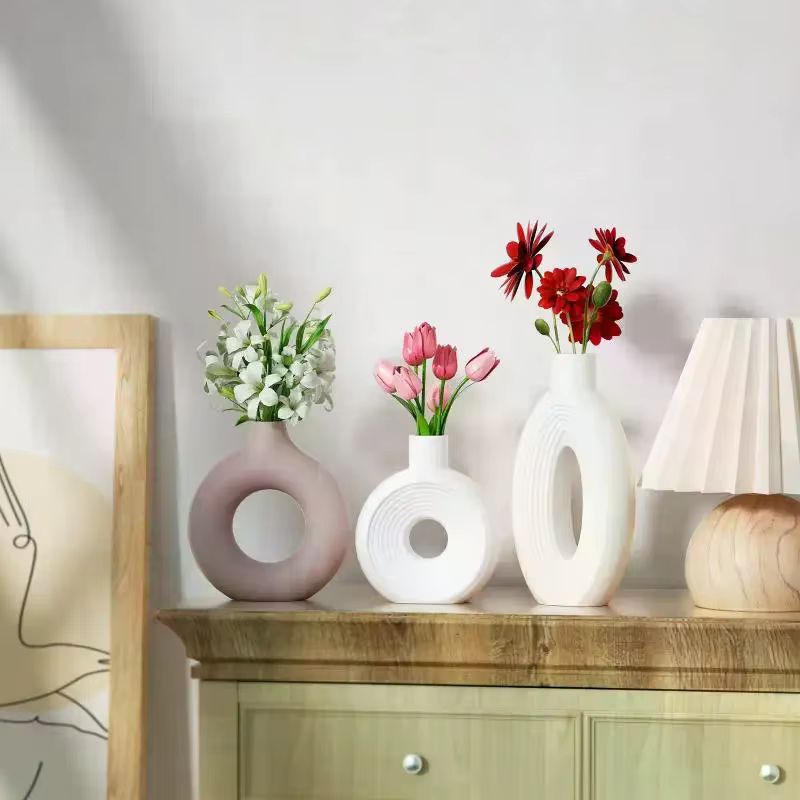 Moule en silicone pour vase en forme de donut nordique