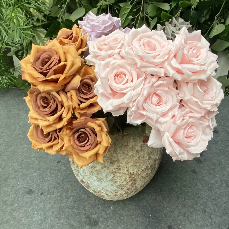 Bouquet de roses artificielles en diamant