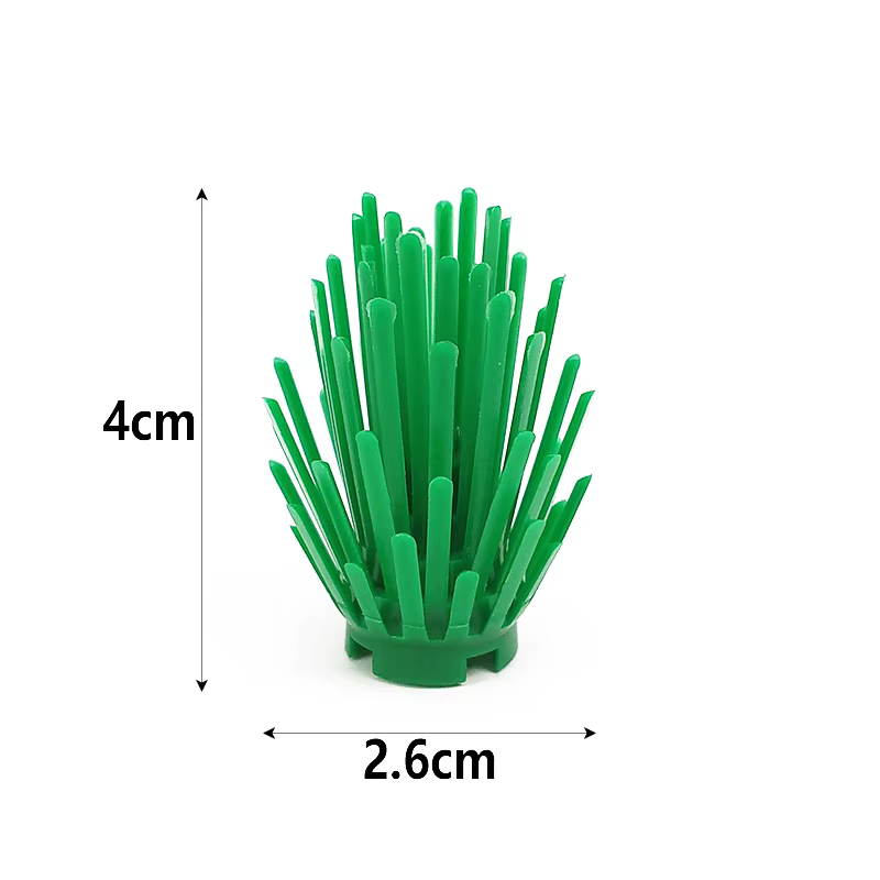 La plante de sable buisson 2x2x4 mauvaises herbes 6064 scène de jardin bloc de construction accessoires croissance épaisse de l'herbe Compatible avec la pièce Lego