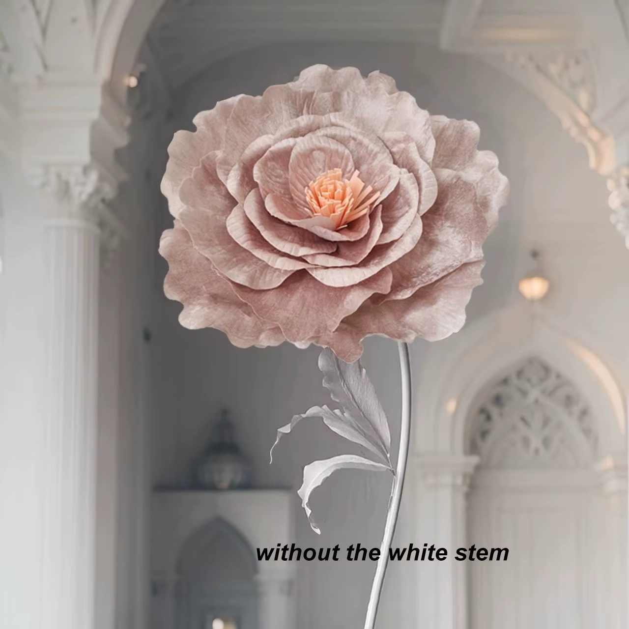 Grandes fleurs artificielles de roses rouges