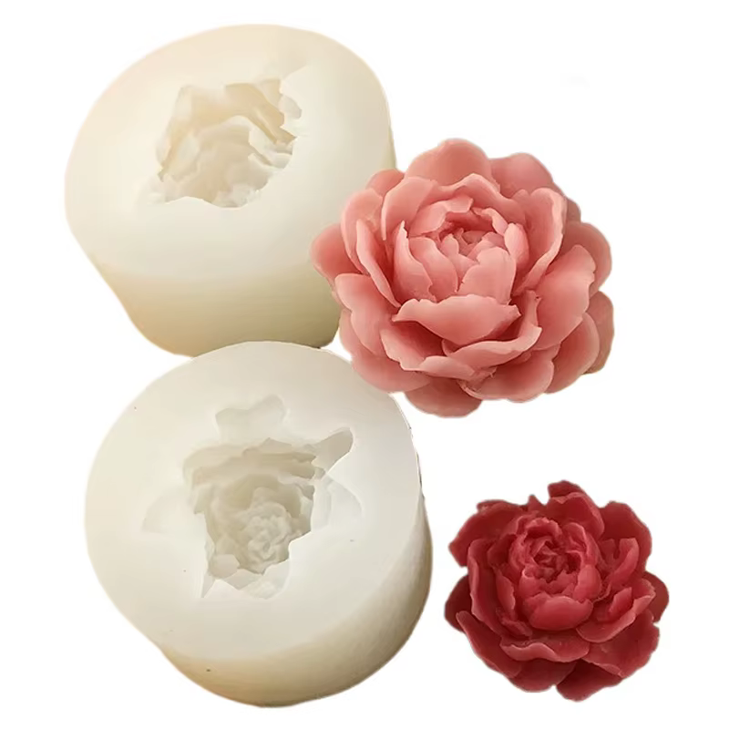 Moule 3D en Silicone pour bougie de fleur de jasmin