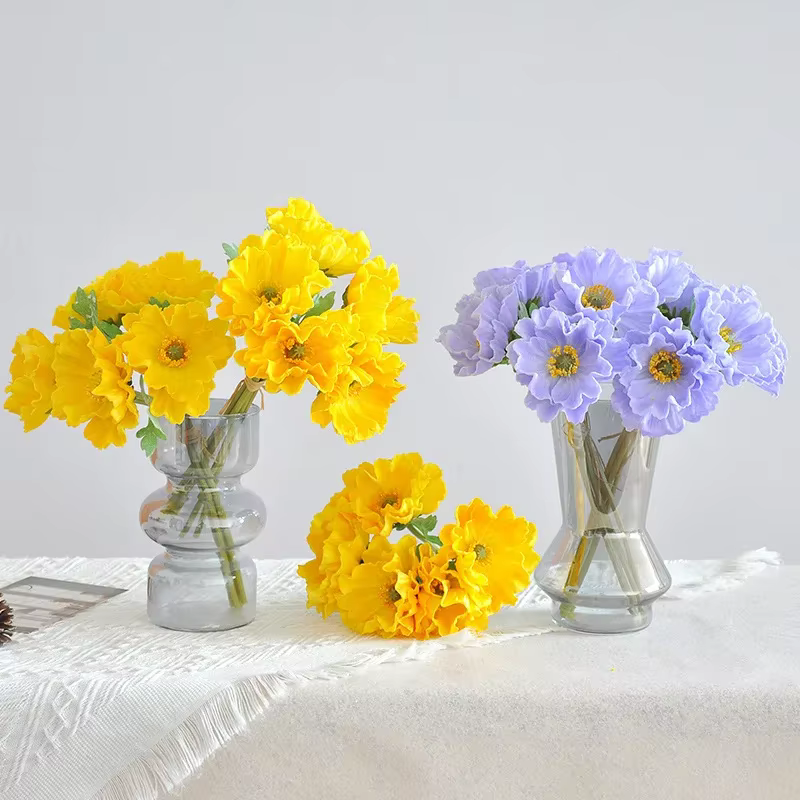 Bouquet de coquelicots artificiels en PU