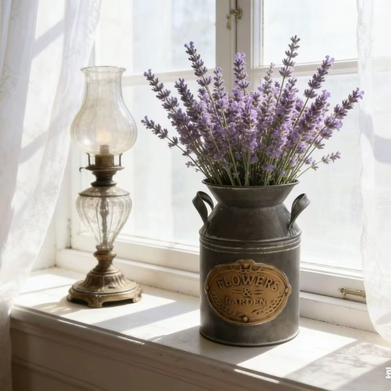 Pot fleurs en métal, Vase décoratif pratique