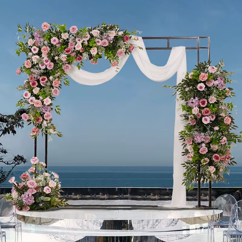 Arrangement de fleurs d'angle suspendu