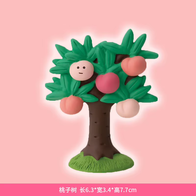 Ornements de jardin de fruits pêche créative maison bricolage Figurines jouets à la mode objets de collection artisanat