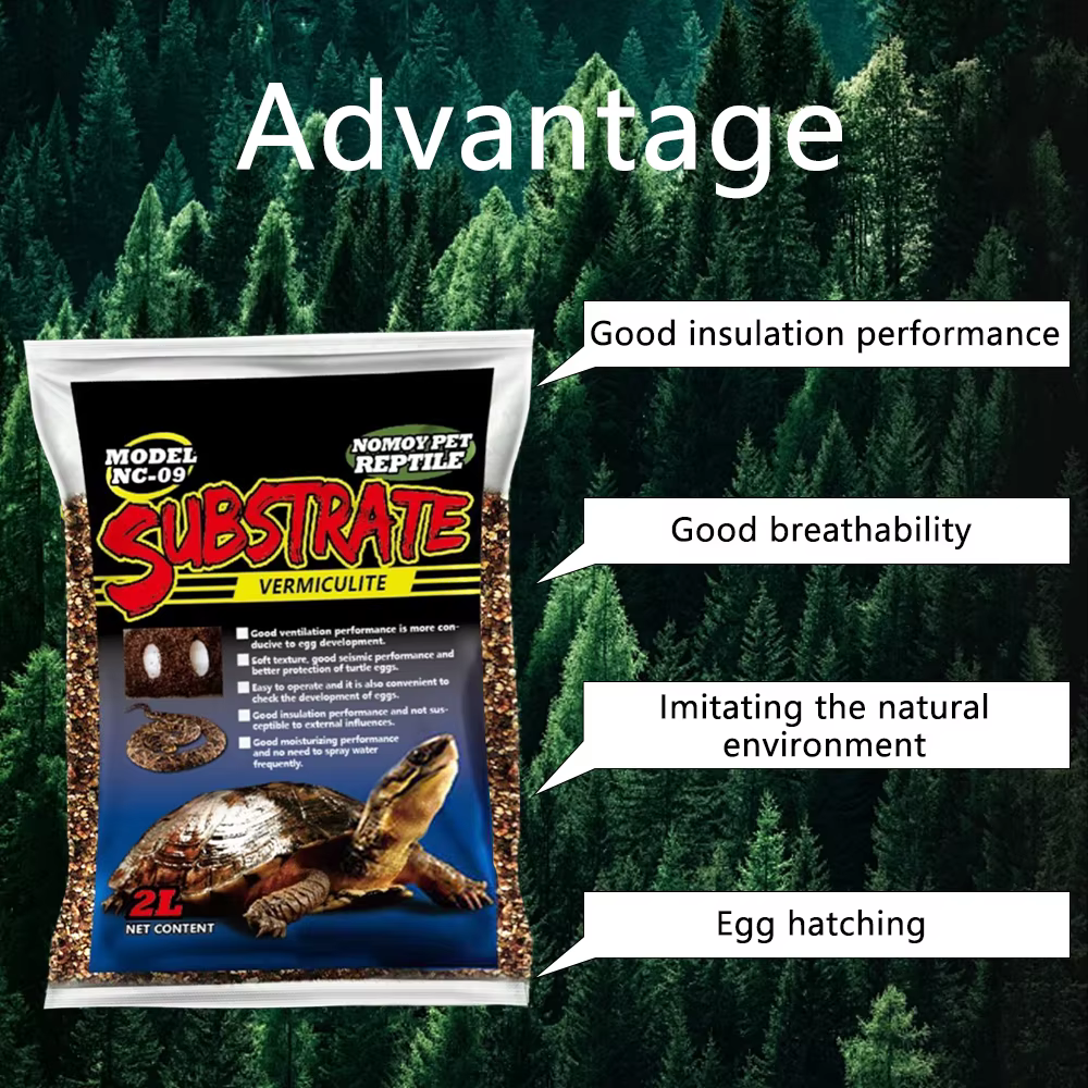 2/4L Perlite vermiculite sol de noix de coco tortue oeuf incubation substrat jardin pot sol mélange médias Reptile accessoires d'élevage