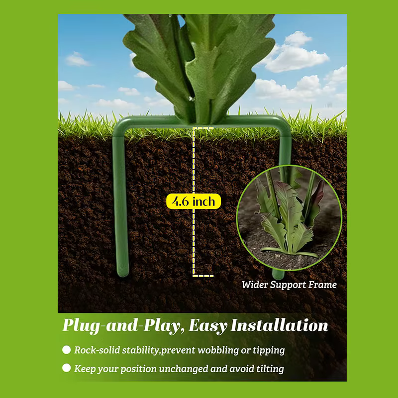 Piquet de jardin en métal pour plantes carnivores
