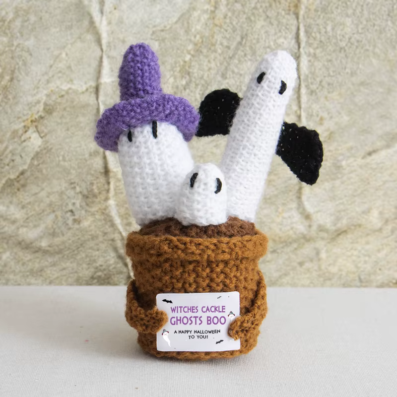 Pot de plantes en Crochet Cactus