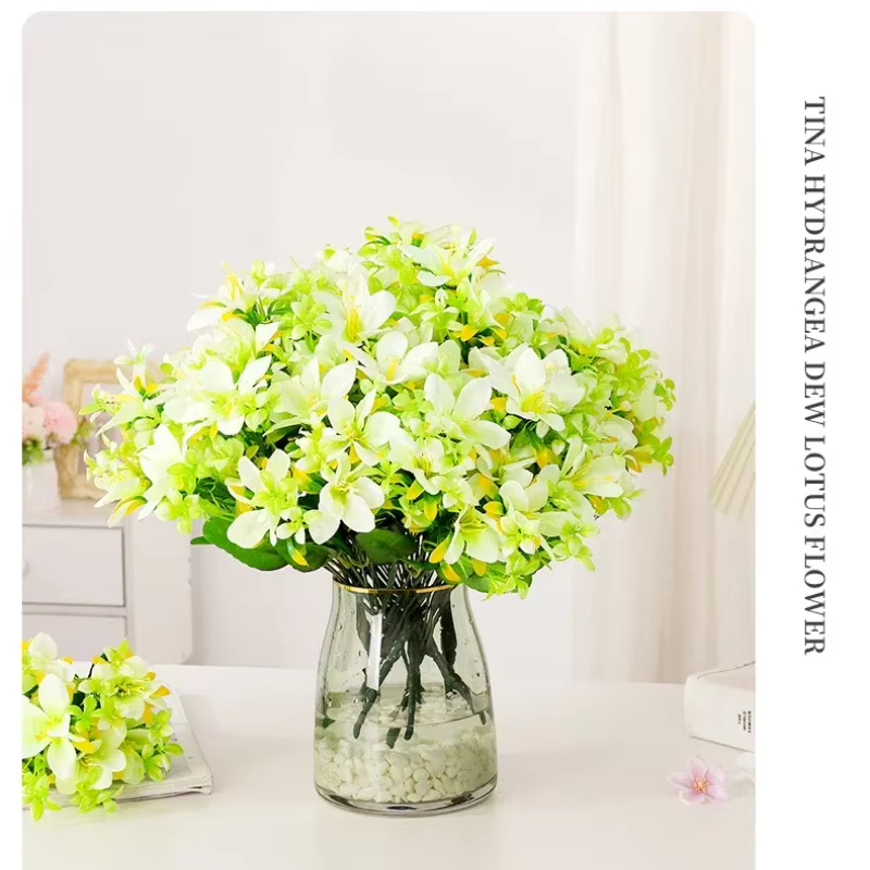 InjSimulation-Bouquet de Lys Artificiel Jaune
