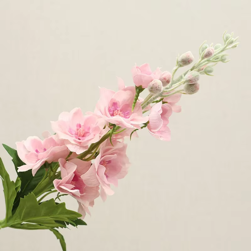 Fleurs Artificielles Hydratantes au Toucher Réel Delphinium