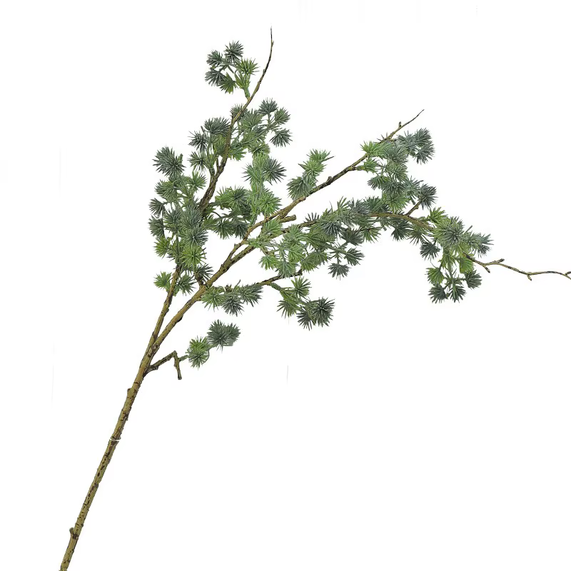 3 pièces de plantes artificielles en plastique à aiguilles de pin