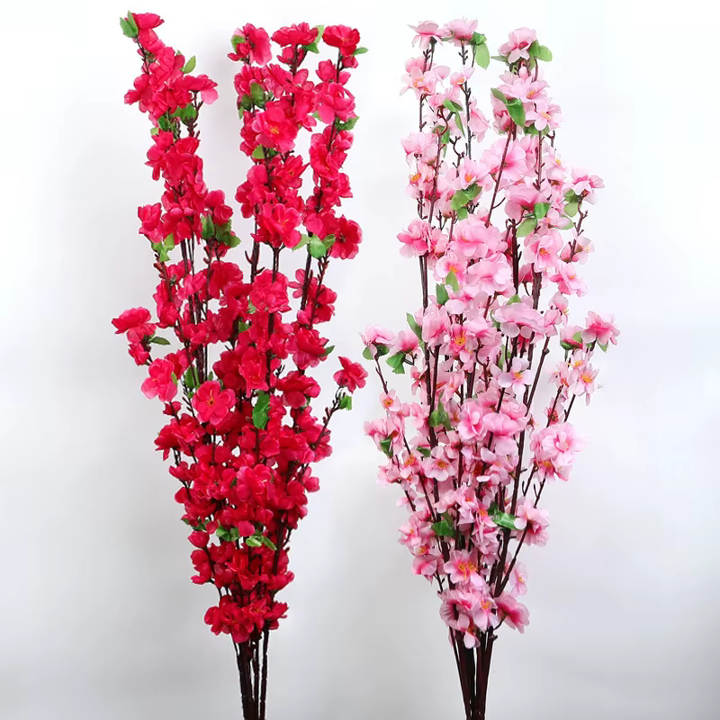 Branches de fleurs de cerisier artificielles