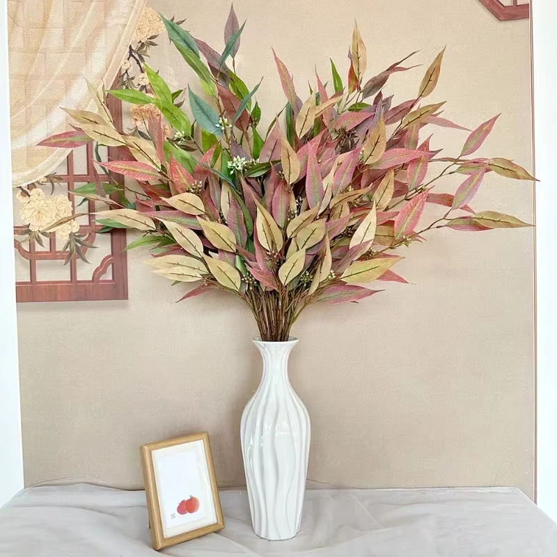 Feuilles de plantes artificielles décoratives de jardin